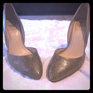 Vince Camuto gray heels size 6